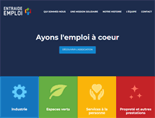 Tablet Screenshot of entraide-emploi.com